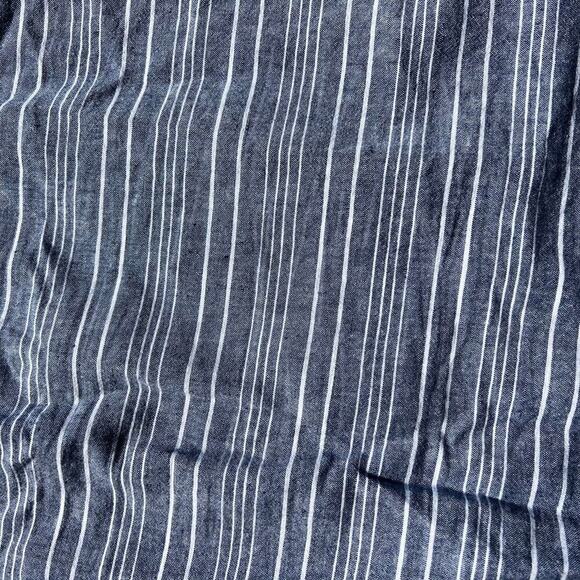Banana Republic blue stripe button down, short sleeves, men's size XL - Picture 7 of 7